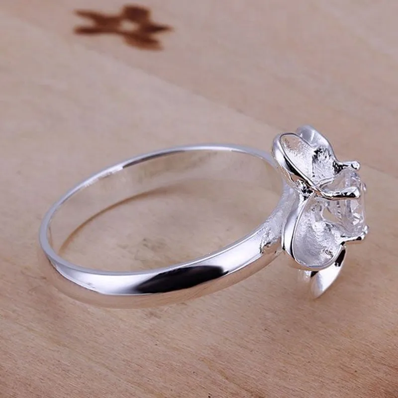 Посеребренная кольцо стерлингового серебра Jewelry Кольцо заводские цены белый