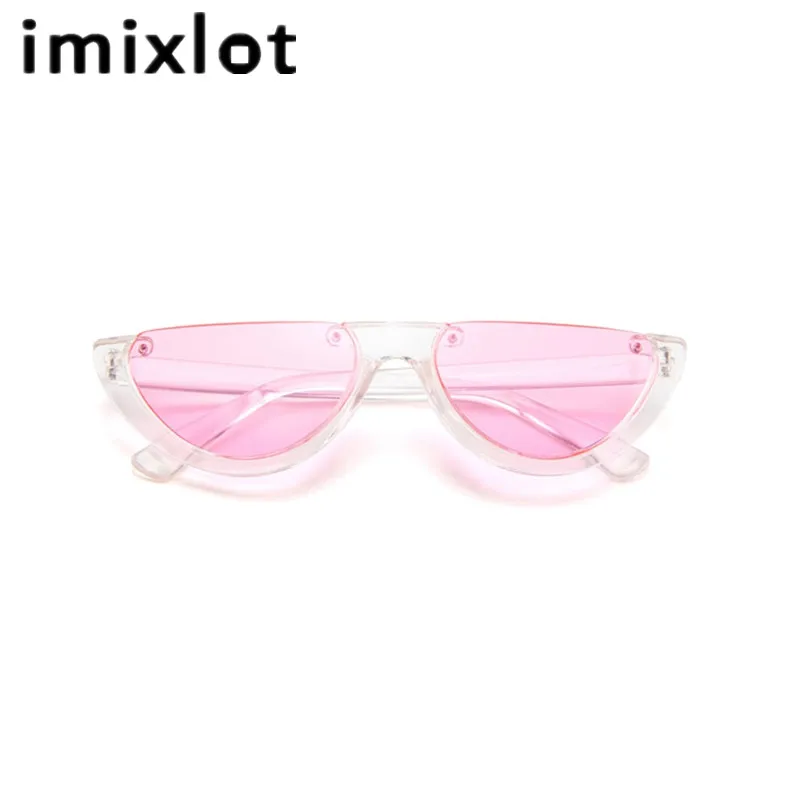 Imixlot классические Полуободковые солнцезащитные очки кошачий глаз для женщин