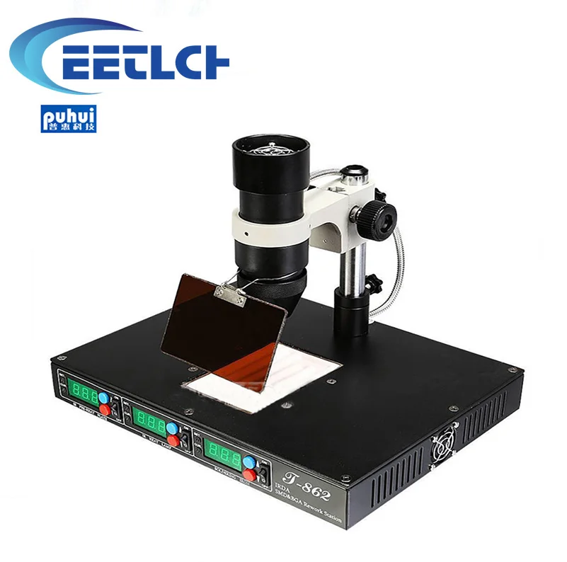 PUHUI T862 IRDA инфракрасный bga машина для переделки BGA SMD SMT станция распайки сварки на
