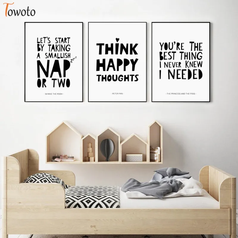 Минималистское полотно принт для детской цитаты плакаты скандинавские стены