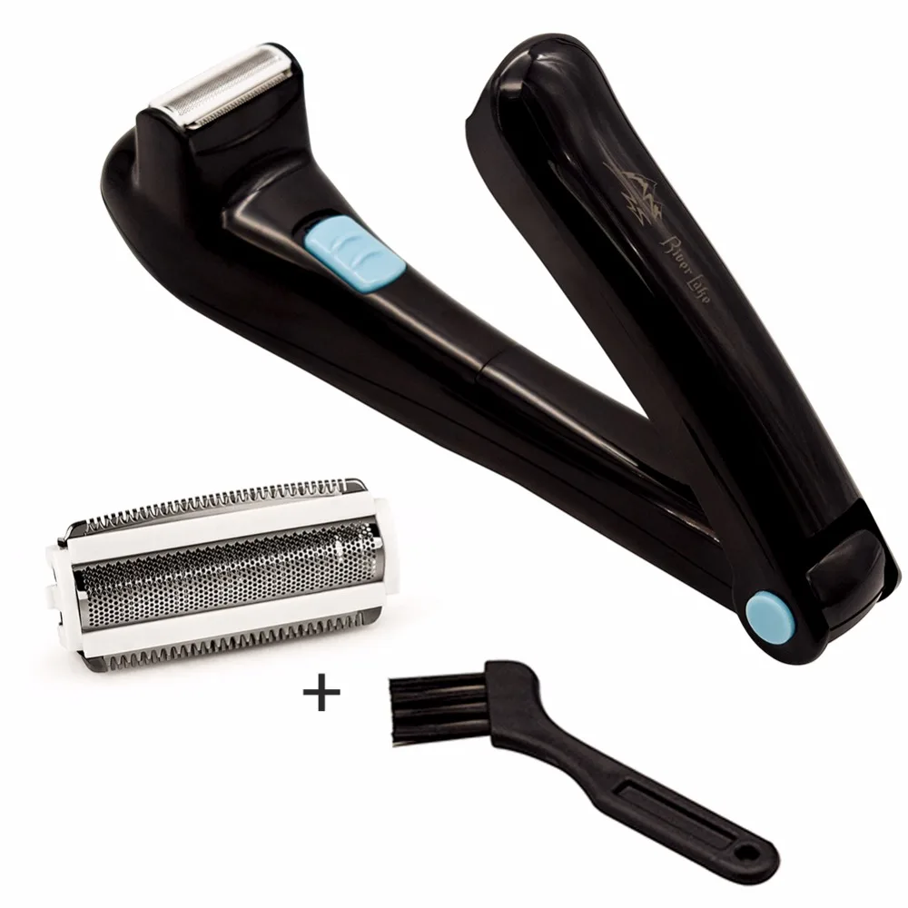 Речной Лейк Do It Yourself Back Shaver Battery Operated AA Hair Body Underarm Removal 1 Бритва и 2 лезвия|blade blade|hair
