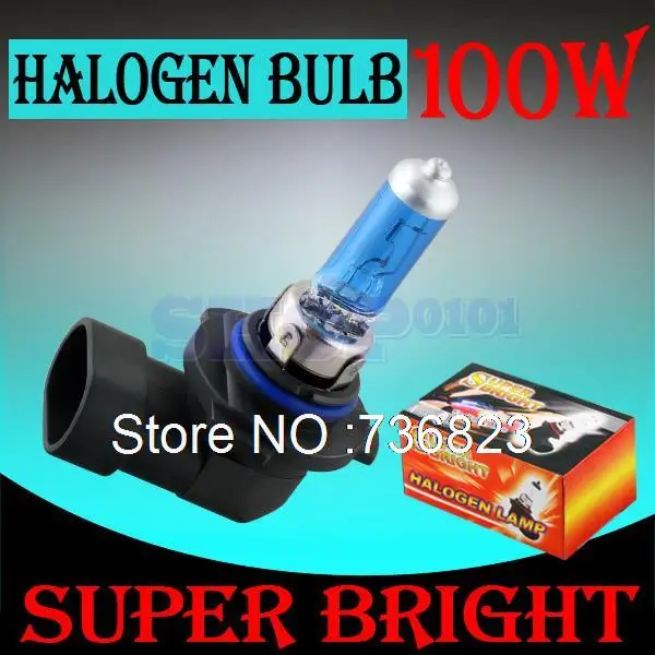 9005 HB3 100 Вт Галогенные Лампы super white Фары противотуманные дневной свет работает