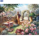 5D Алмазная вышивка природный пейзаж сада DIY Алмазная картина 3d вышивки крестом полный стразы для рукоделия мозаика декоративная живопись