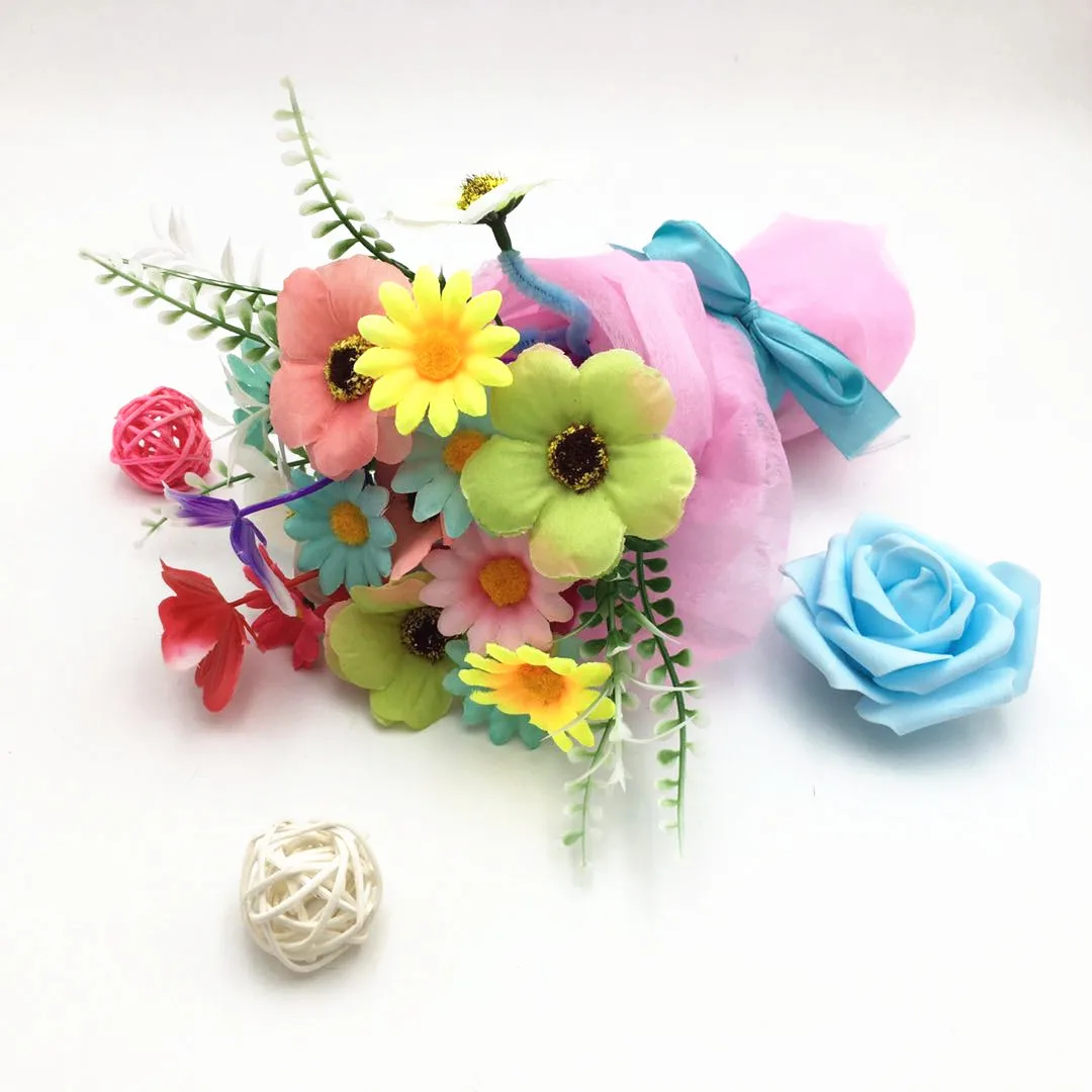 Happyxuan 5 шт. креативный букет ручной работы Цветы Дети DIY игрушки Наборы день отцов ремесла Начальная школа образование учителя подарок