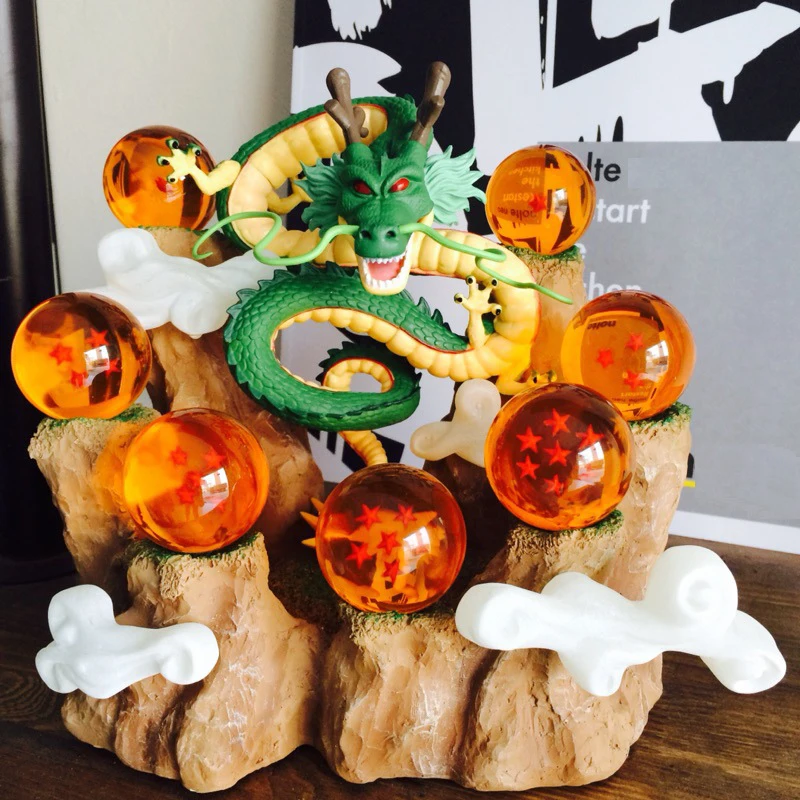 Dragon Ball Z фигурки Shenron аниме Коллекционная ПВХ модель игрушки DBZ с горными полки для