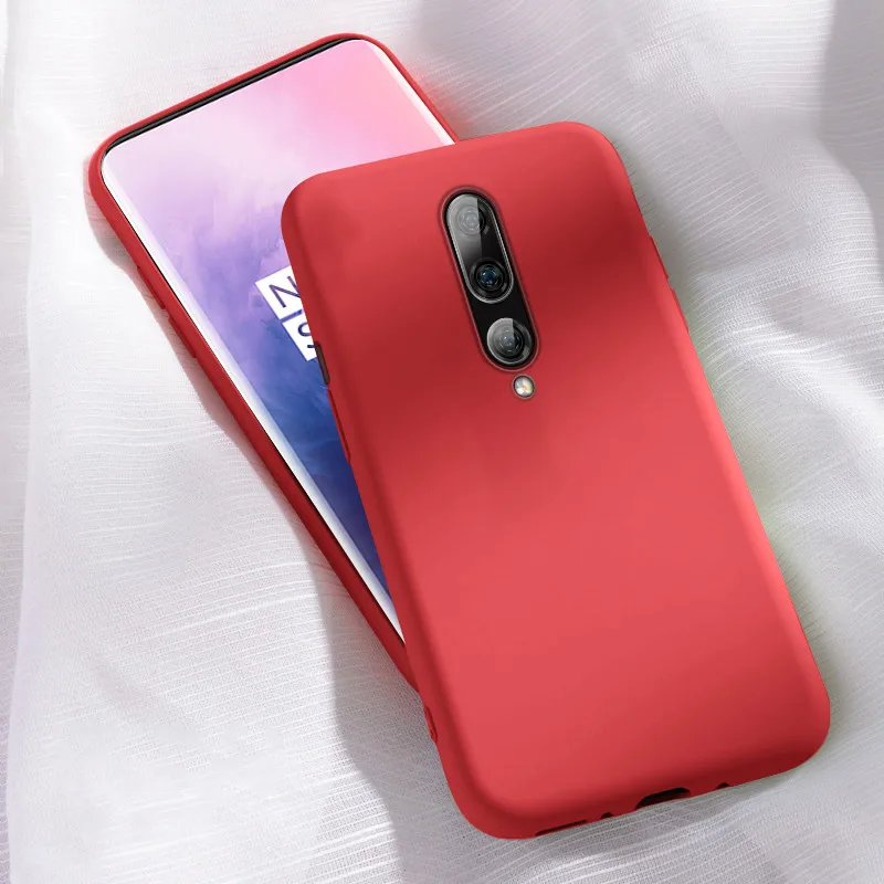 Red Чехол для oneplus 7 силиконовый чехол для задней панели MOFi oneplus 7 pro global черный синий красный чехол для телефона 1+ 7 противоударный чехол - Цвет: Red