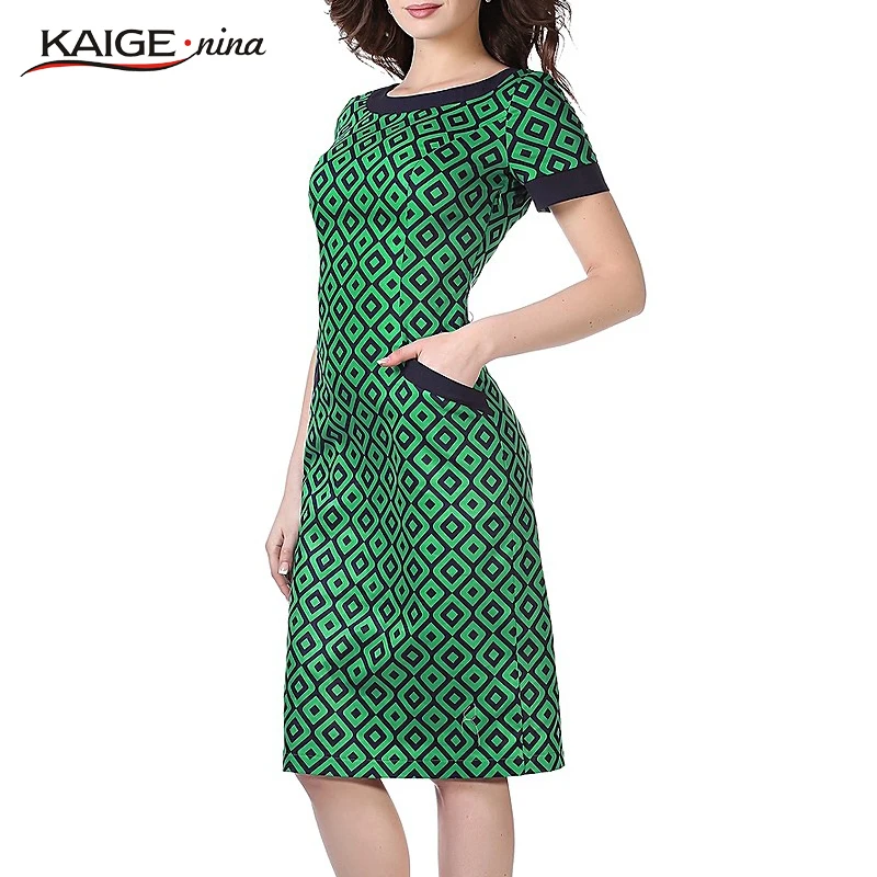 Kaige. Нина Новый женская Мода С Коротким рукавом Сетки Стиль Без Украшения Круглый