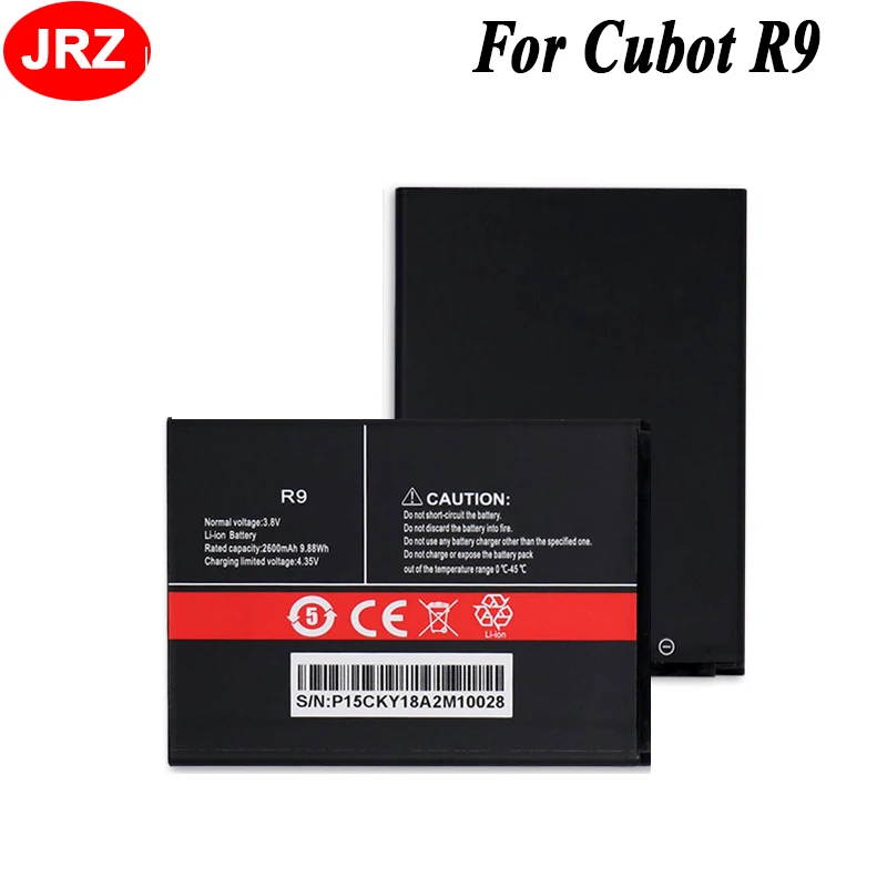 

For Cubot R9 Phone Battery 2600mAh Hight Capacity 3.8V Top Quality Replacement Batteries For Cubot R9
