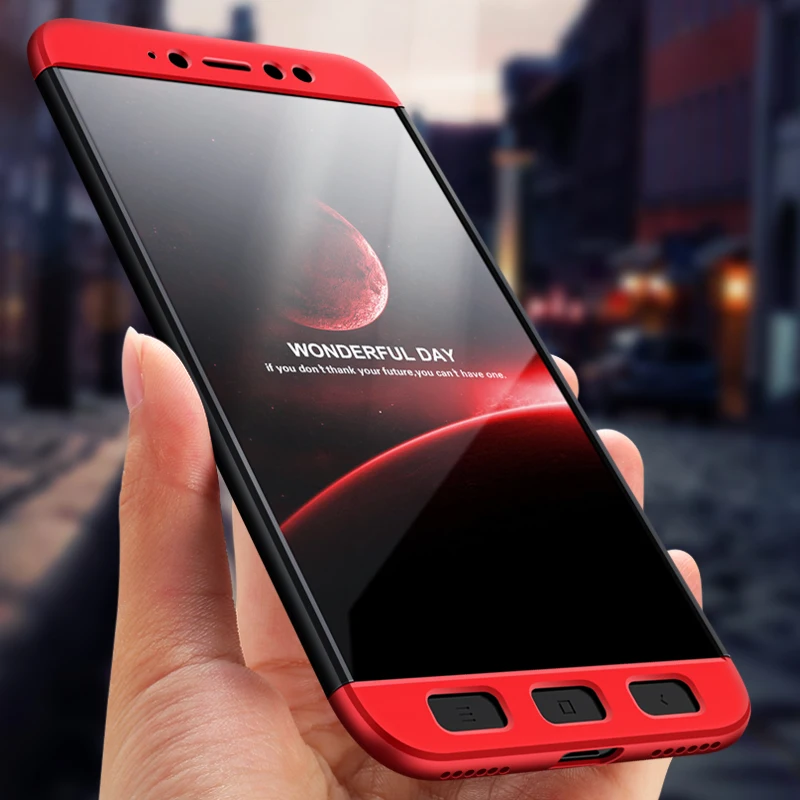 360 Degree Full Cover Case For Xiaomi Redmi Y1 Lite With Tempered Glass Luxury Plastic | Мобильные телефоны и аксессуары