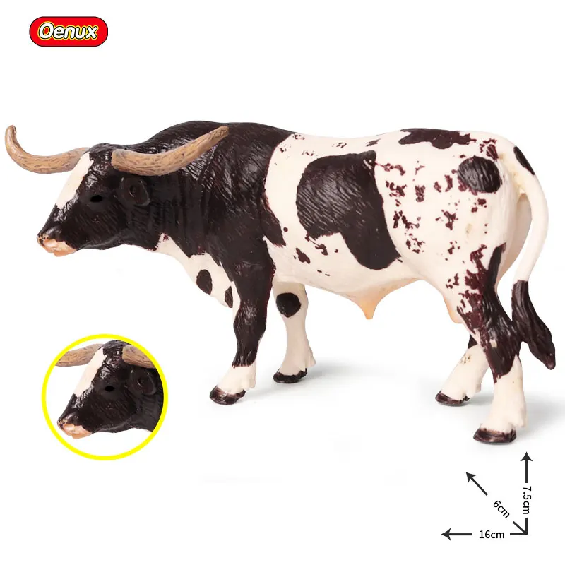 Animal 23 Oenux оригинальные животные, ПВХ Модель, фигурки для разделывания свиньи, утки, курица, гусь, лошадь, модель животного, набор игрушек для детей, подарок - Цвет: Animal 23