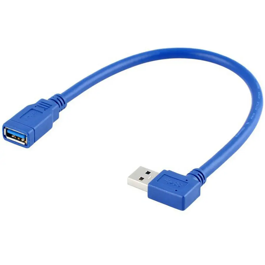 Суперскоростной Удлинительный кабель с прямым углом USB 3 0 штекер-гнездо |