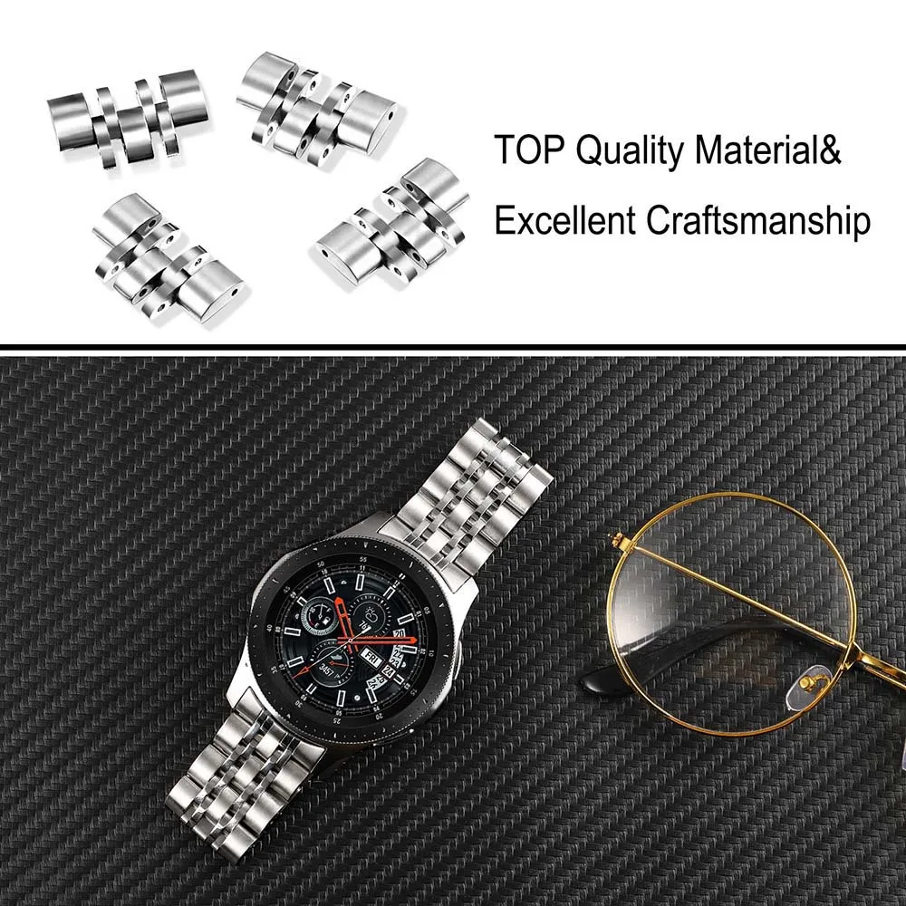 Ремешок из нержавеющей стали для samsung Galaxy Watch 46 мм SM-R800 gear S3 сменный Ремешок Браслет