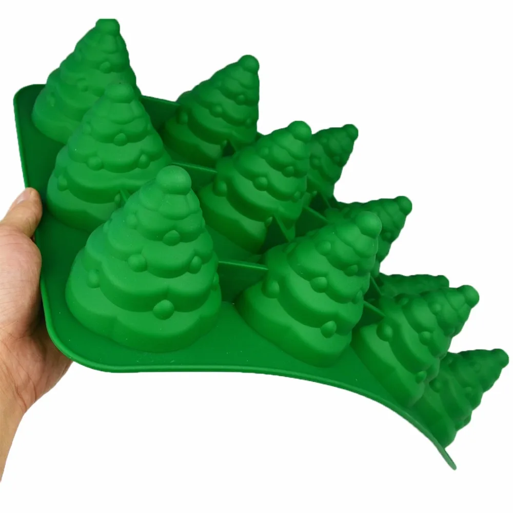 3D Рождественская елка Fondant (сахарная) форма для выпечки хлеба сахарные украшения