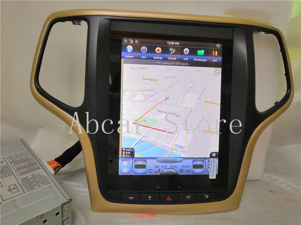 10,4 ''Tesla стиль Android 8,1 автомобильный dvd-плеер gps навигация для JEEP Grand Cherokee 2012- стерео радио CARPLAY ips PX6 HDMI