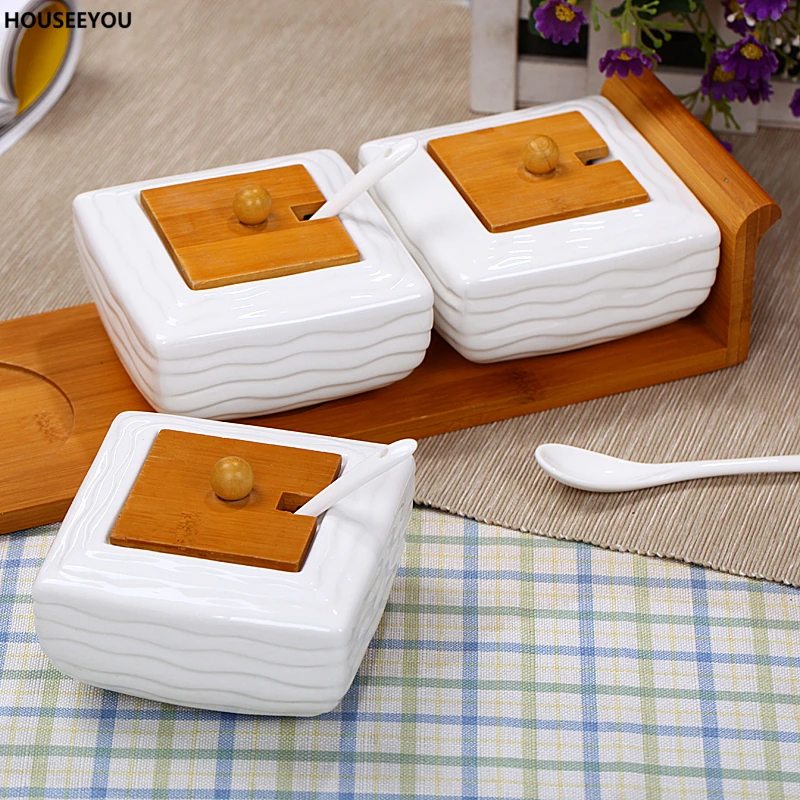 Современный керамический сахарный и сливочный набор из 3 предметов домашняя