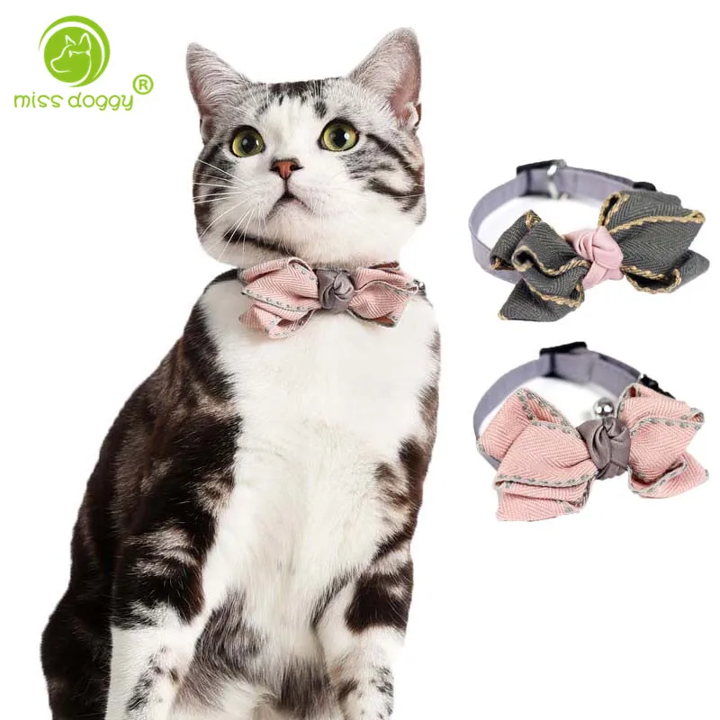 Sweet Bow Tie Princess Pet Dog Cat Collar Apparels Chihuahua Neck Decoration Necklace Collars Accessories 20E | Дом и сад
