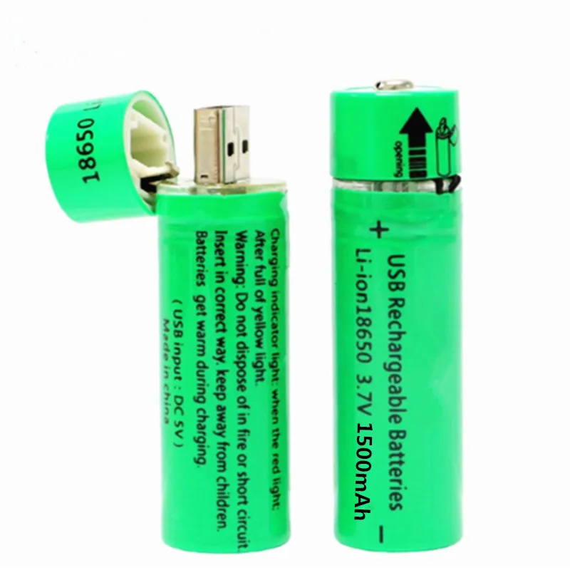 2 шт. USB зарядное устройство высокой мощности 18650 фонарик батарея батареи мини
