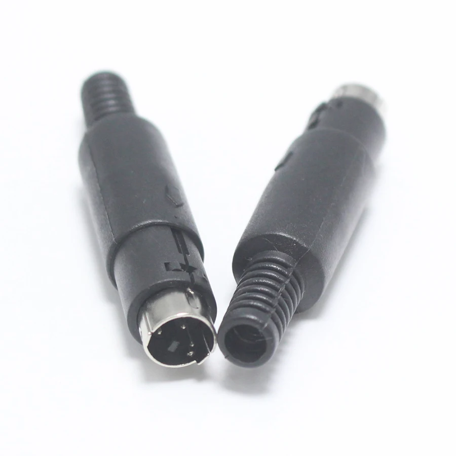 EClyxun 1 шт. мини 3 4 5 6 7 8 Pin Din штекер с пластик адаптер рукоятки пайки кабели DIY разъем