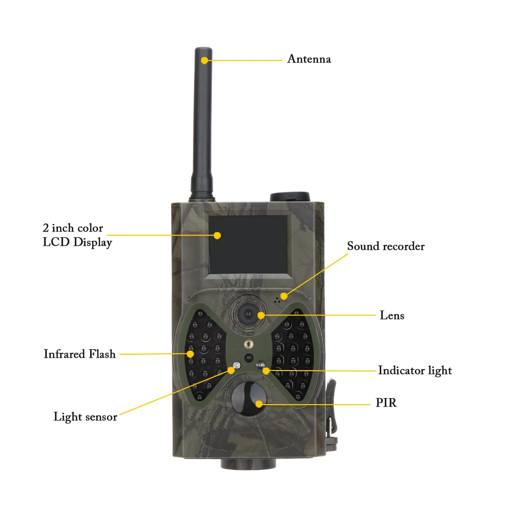 Lixada 2G HC300M охотничья камера GSM MMS 12MP 1080P фото ловушки игровая ночное видение дикая