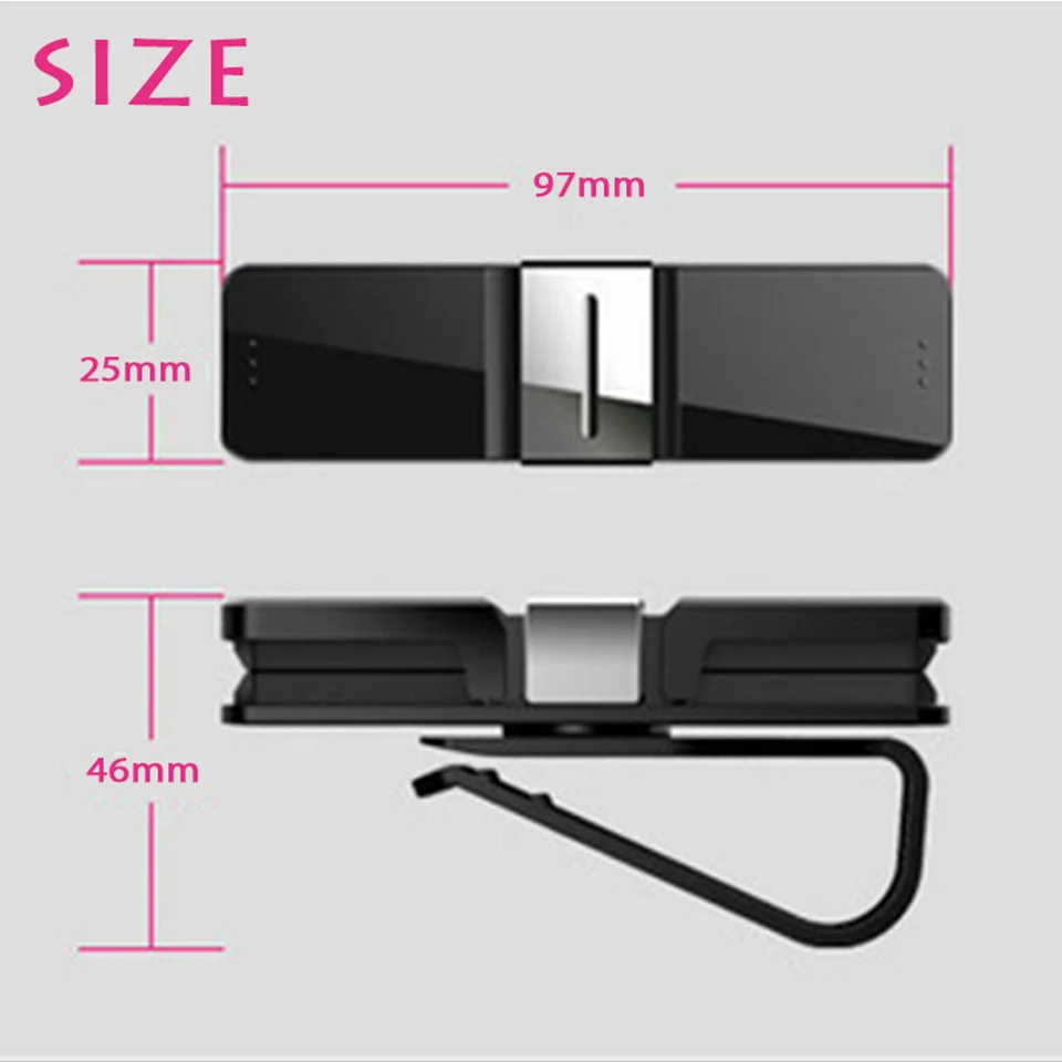 ZDPARTS стайлинга автомобилей солнцезащитных очков держатель для карт зажимом Renault