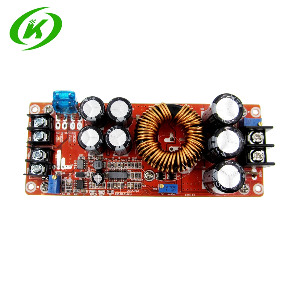 5PCS/LOT 1200W 20A DC Converter Boost Step-up Power Supply Module IN 8-60V OUT 12-83V | Электроника