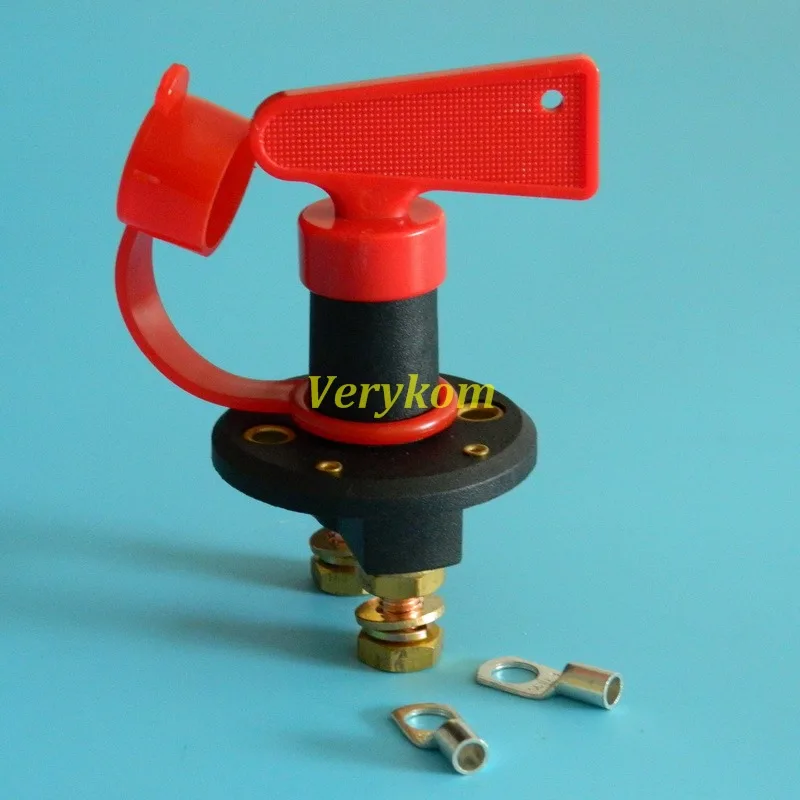 (Type Q) Free Shipping Universal 12V ~ 24V BATTERY ISOLATOR KILL SWITCH with 3 KEYS &amp CAP -Boat / Marine Car 4x4/ Caravan |