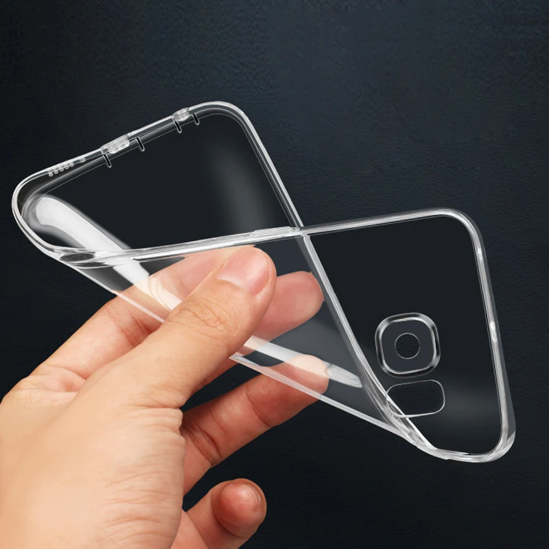 Ультратонкий Мягкий чехол из ТПУ для телефона Samsung Galaxy S9 Plus прозрачная задняя