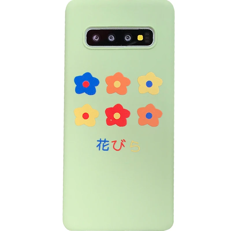 YHBBCASES мягкие чехлы из ТПУ с рисунками для samsung S10 5G S8 S9 Plus Цветные цветочным принтом