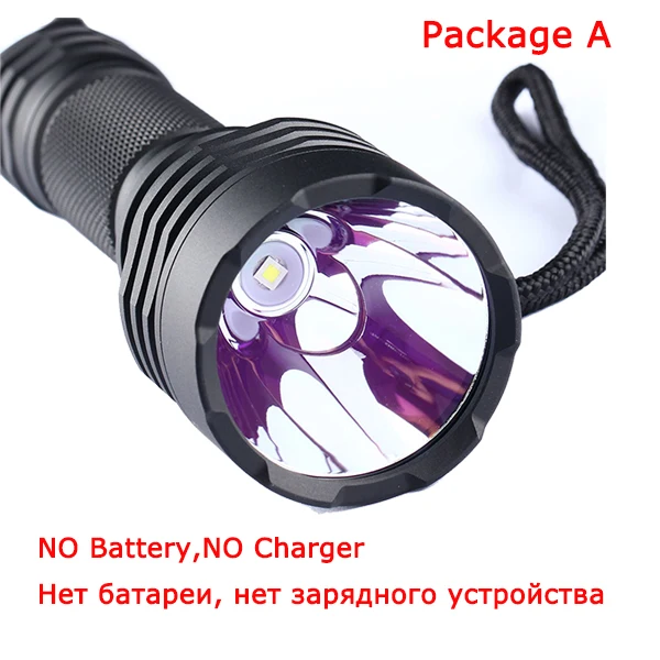 Convoy C8 светодиодный фонарик+ черный XPL HI тактический фонарь алюминиевый свет перезаряжаемый мощный ночник 5 режимов лампы на 18650 - Испускаемый цвет: NO Battery
