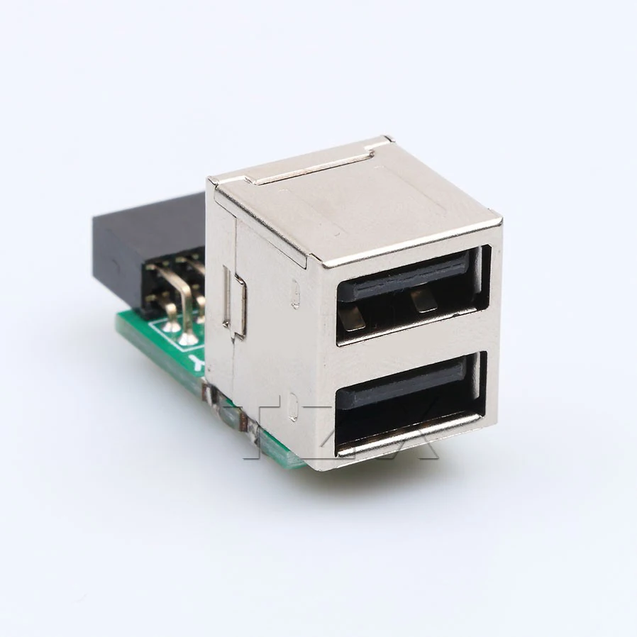 Лидер продаж 1 шт./лот USB 2 0 9 штырьков порта Женский адаптер конвертер материнская