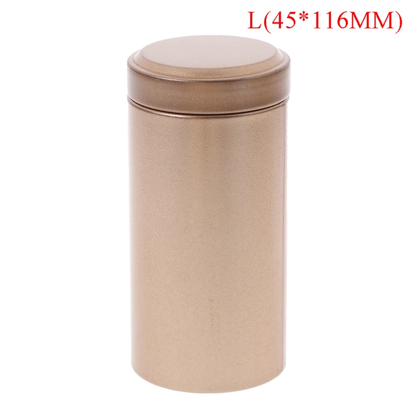 45x114mm Контейнер портативный дорожный чайный держатель для салфеток ea Caddy Мини Алюминиевые закрывающиеся коробочки для хранения кофе порошок банки чайные листья - Цвет: 45x114mm