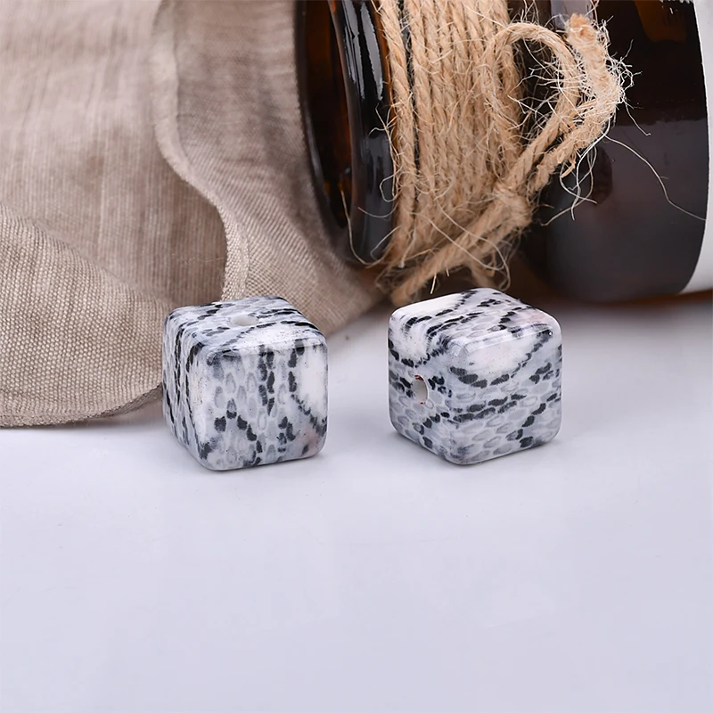 Ретро леопард змея смолы стерео прямые отверстия площадь ювелирных изделий