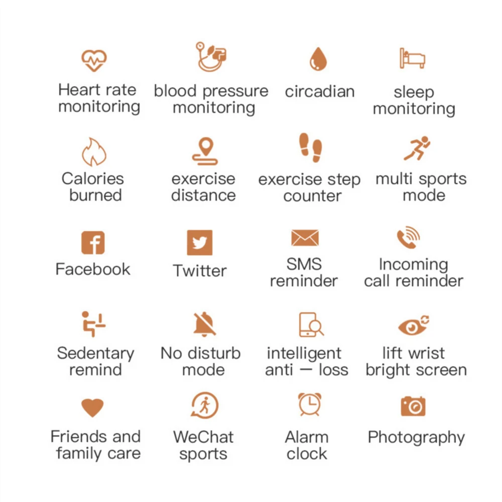 

EXRIZU B80 Smart Bracelet Femme Sport Wristband Watches for Women Blood Pressure Sleep Tracker Pedometer Ladies Girl Watch