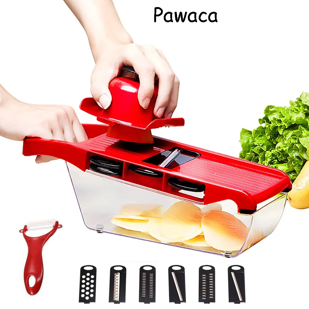 Pawaca 9 шт./компл. овощерезка со стальным лезвием измельчитель для картофеля