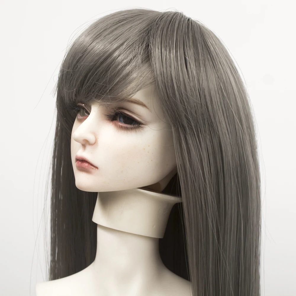 Искусственные волосы для кукол 1/3 1/4 1/6 BJD SD длинные прямые коричневые красные хаки
