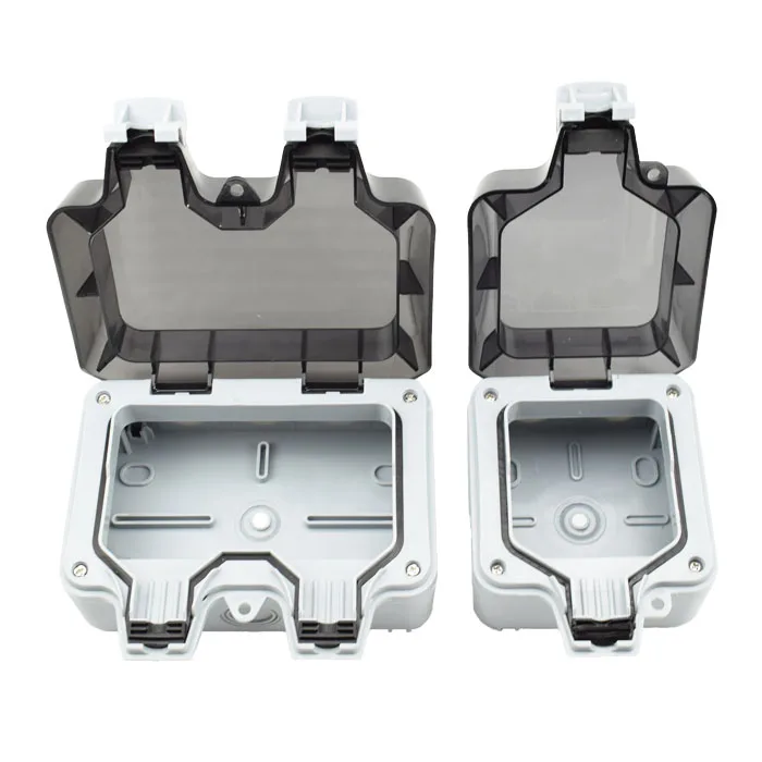 

IP66 Outdoor bathroom wall waterproof socket box switch with torrential rain