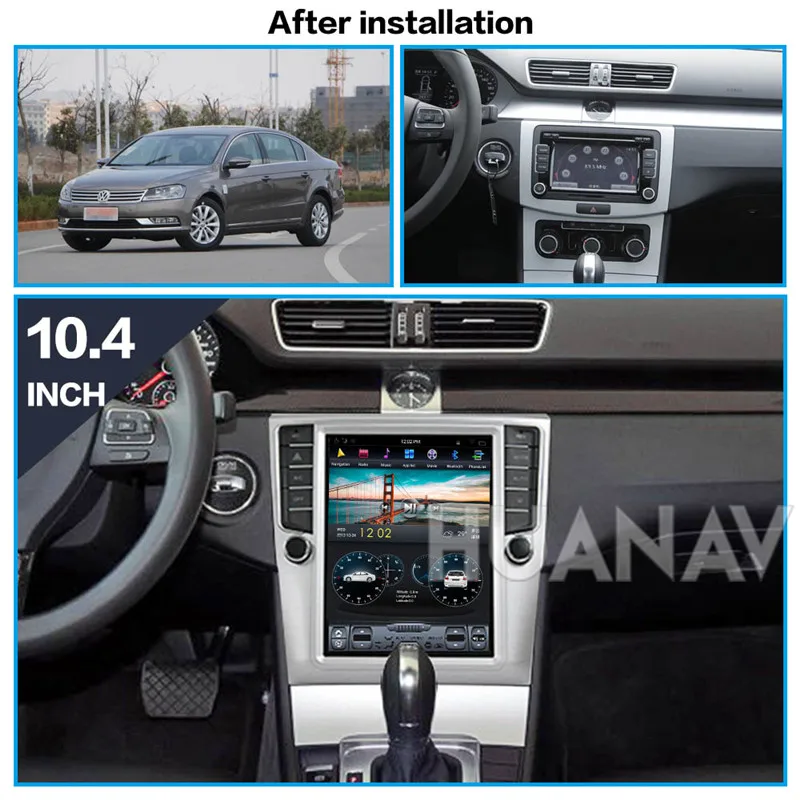 Автомагнитола HUANAV без CD DVD плеера GPS навигации для VW Passat Magotan CC