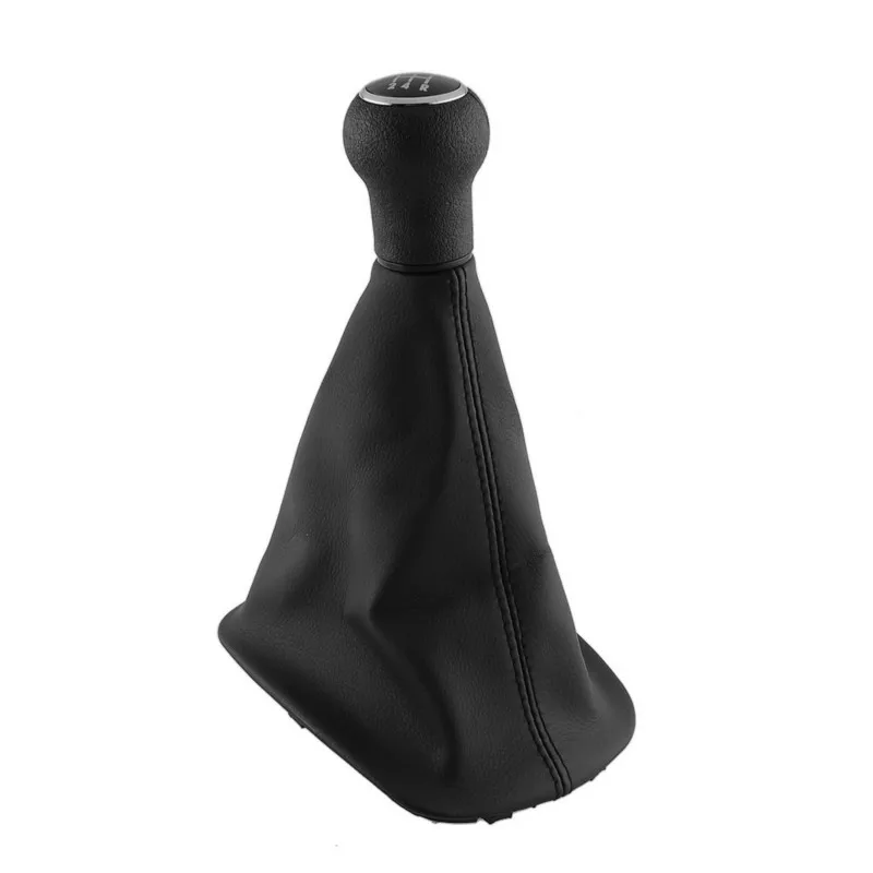 5 скоростей Кожаный Автомобильный рычаг переключения передач ручки ботинка