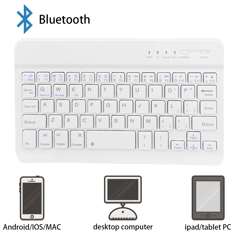 CHYI ультра тонкая беспроводная Bluetooth клавиатура для IPad Мультимедийная мини Bluetooth клавиатура для IOS Android планшет смартфон ПК