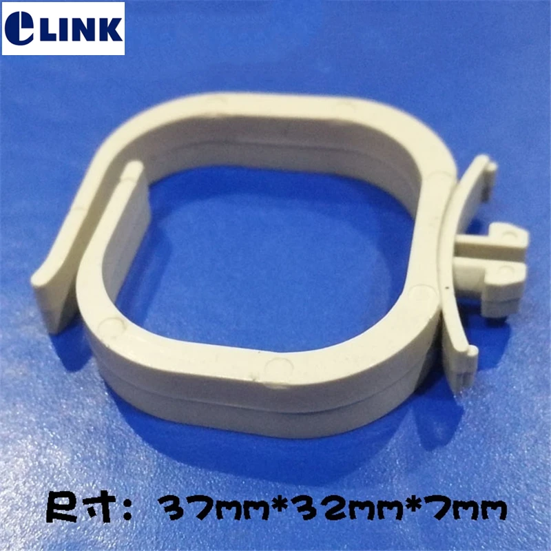 100PCS cable manager ring ABS plastic small type sqaure for distribute box cable management for network cabinet white 37*32*7mm