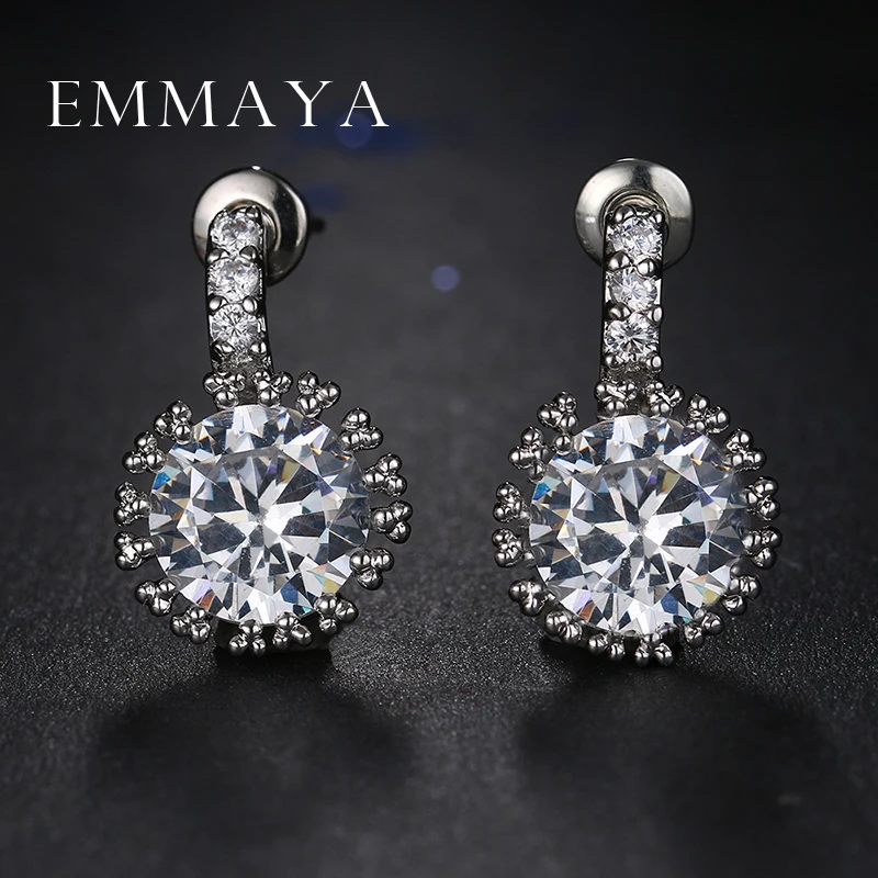 Серьги Emmaya с кристаллами женские модные ювелирные украшения для свадьбы и