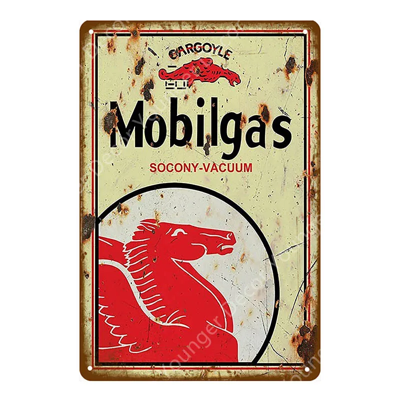 YD6599G Mobil Racing масло металлические знаки мобильное масло мобильный газ ВИНТАЖНЫЙ ПЛАКАТ для паба бар автомобиля гаража АЗС Декор стены дощечки с рисунком - Цвет: YD6599G