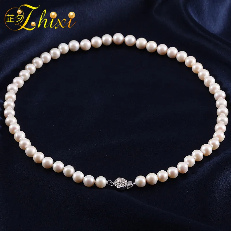 Чокеры ZHIXI из пресноводного жемчуга украшения натурального камня для женщин