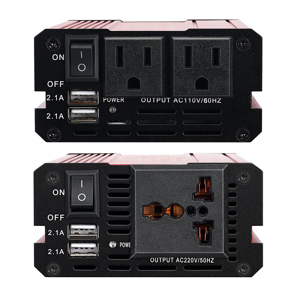 SUNYIMA 500 Вт Инвертор DC12V к AC110V/220 В двойной USB быстрая зарядка EU/US разъем для