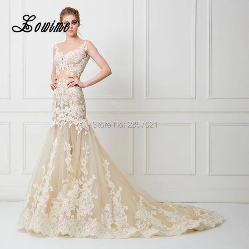 Vestido De Noiva 2017 Весенняя коллекция кружевное свадебное платье романтическое годе