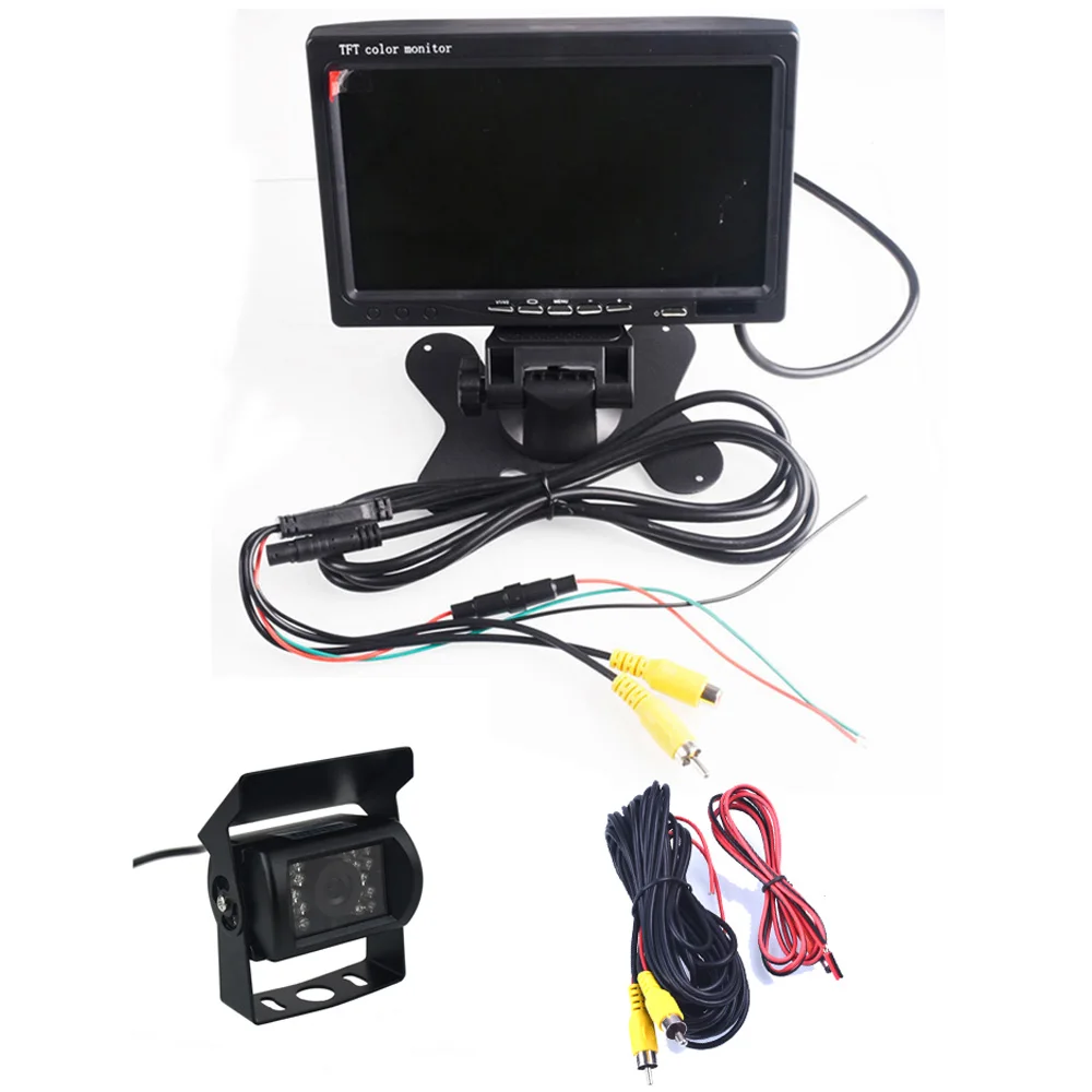 DC 12 24V автобусная парковочная камера монитор система помощи HD 7 дюймов
