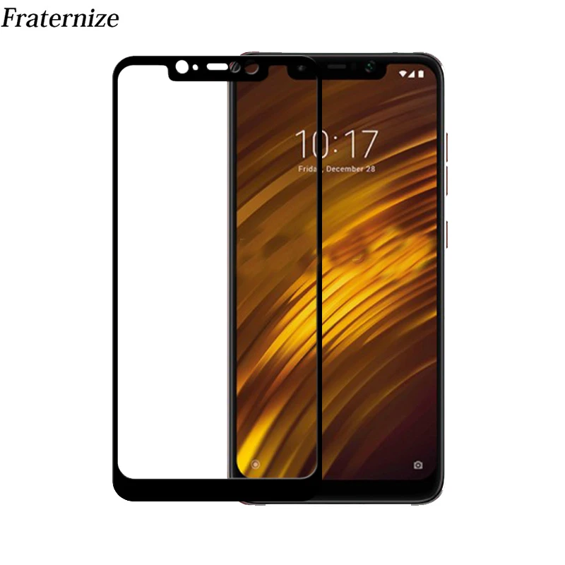 Закаленное стекло для Xiaomi Pocophone F1 50 шт. полное покрытие защитная пленка Poco 6 18