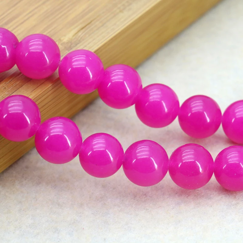 Горячие 12 мм Халцедон Цвета красной розы круглые камни свободные бусы 15 &quotМодные