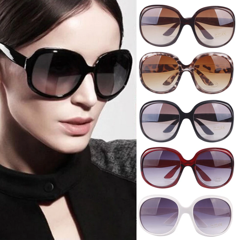 Большие Овальные Солнцезащитные очки большого размера в стиле ретро женские