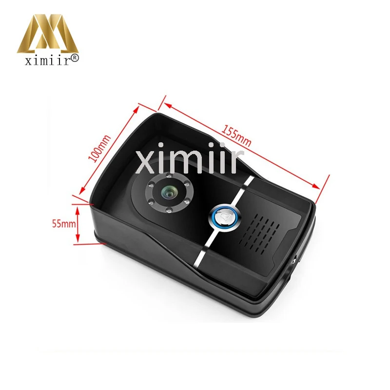 

Wired 7 inch color handsfree intercom system 801FG11 one to one video doorphone intercom door bell with CMOS Camera